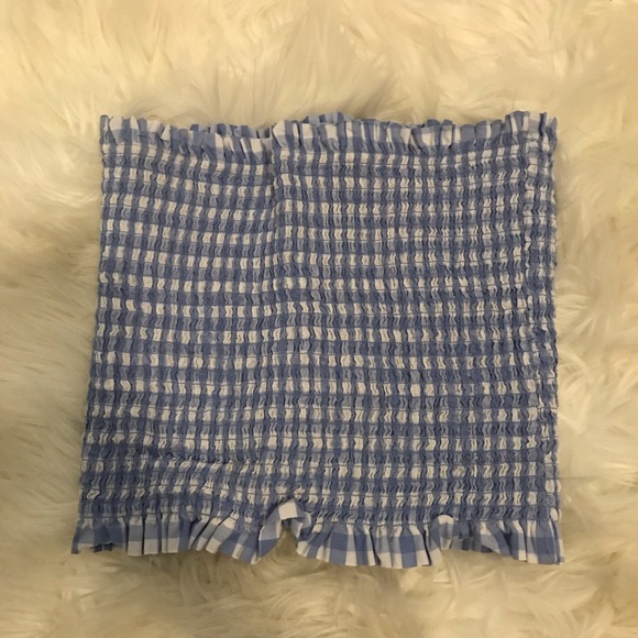 gingham tube top | f21 - Picture 3 of 5